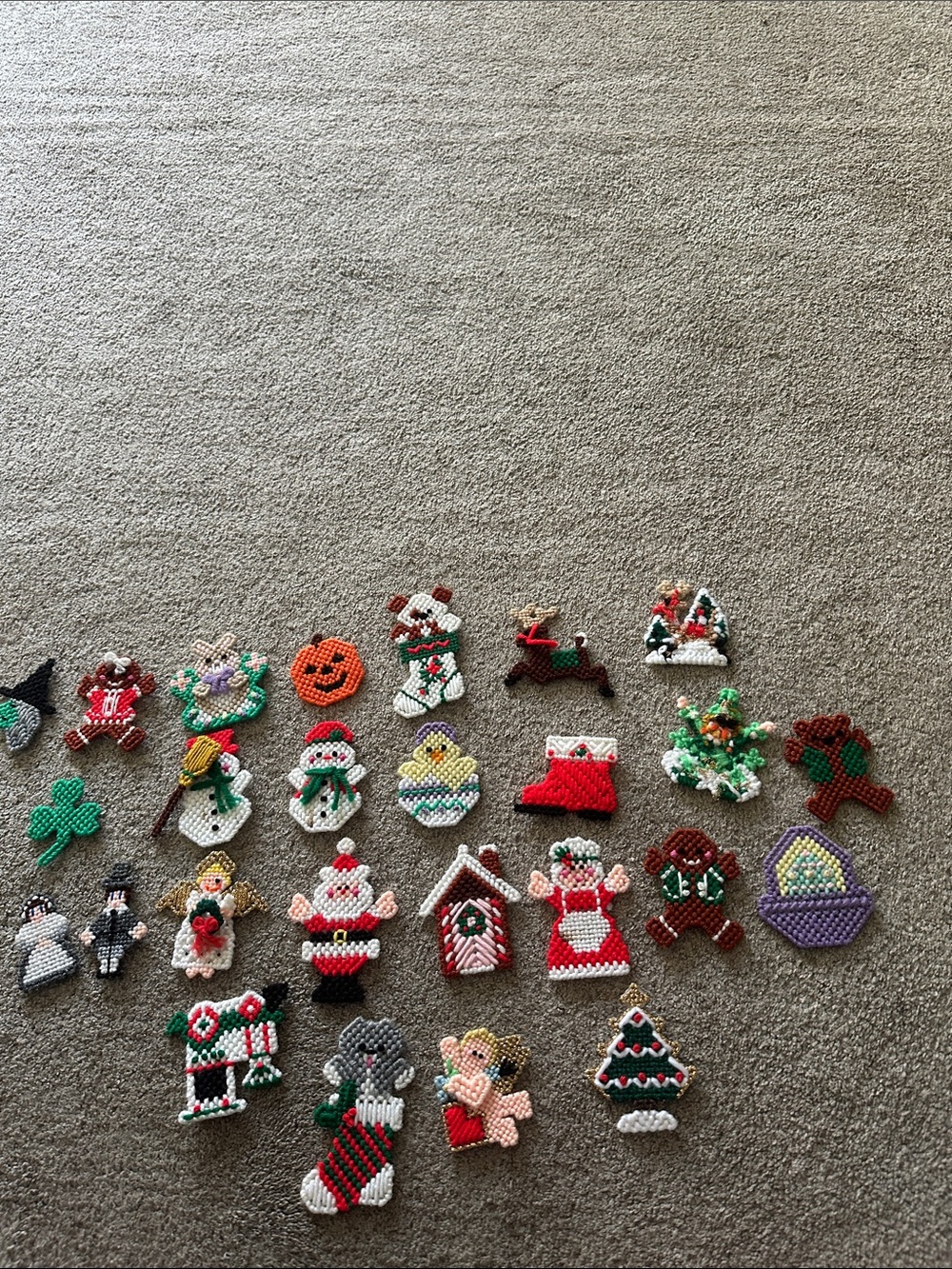 Vintage Handmade magnet holiday ornament